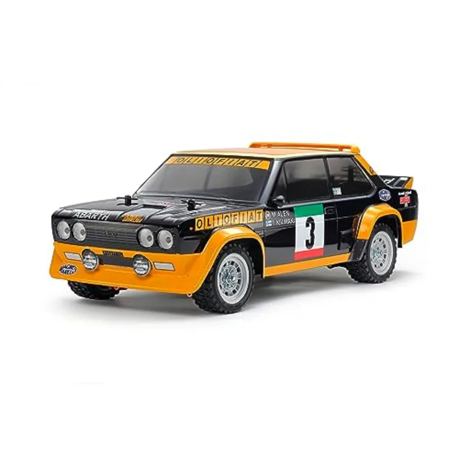 

Радиоуправляемая модель Fiat 131 Abarth Rally Mf-01X с красным окрашенным кузовом, детализированным дизайном и прочным материалом для реалистичной езды по бездорожью