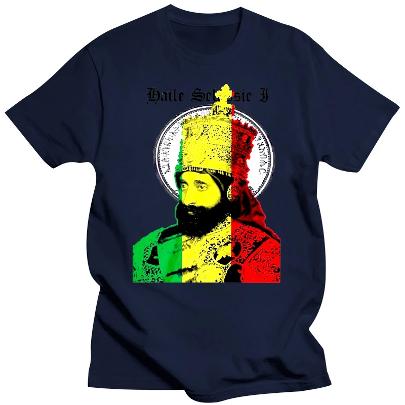 2018 New Men T-shirt Haile Selassie I T-shirt African Map Cotton Tee Black History Africa Iv