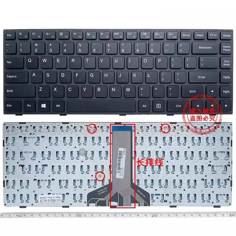 New US Keyboard for LENOVO Ideapad 100-14IBD Laptop English Keyboard