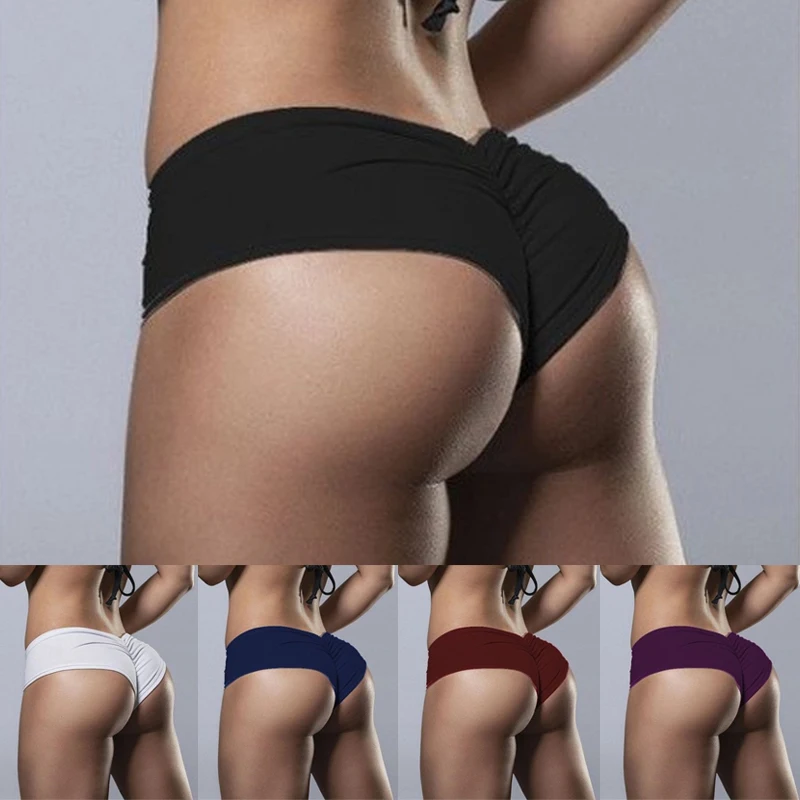 Women Sexy Mini Hot Pants Lady Yoga Shorts Butt Lift Scrunch Booty Sports Bottom Underwear Hot