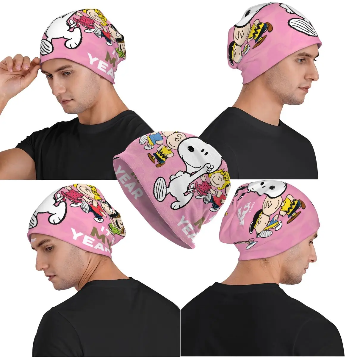 سنوبيس الكرتون الكلب مترهل قبعة رجل امرأة الشتاء الشارع الشهير Skullies Beanies قبعة بونيه قبعة متماسكة