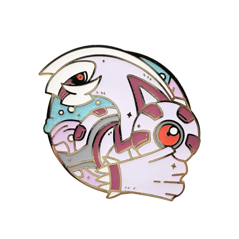 4 سنتيمتر Dialga Giratina Palkia الوحش الصلب المينا دبابيس دبابيس شارة التلبيب دبوس لحقيبة الظهر الملابس والاكسسوارات مجوهرات الأزياء #5