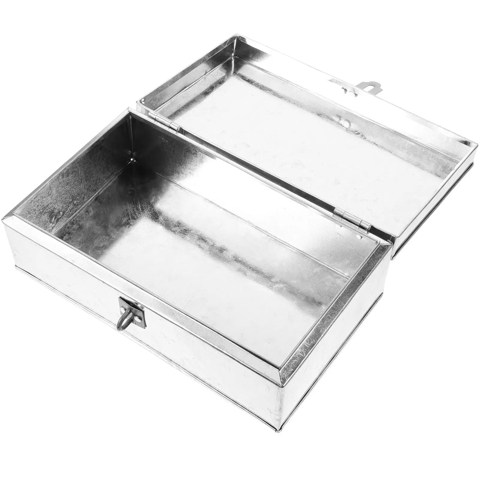 

Iron Tool Box 20.5x12x7cm Thickened Metal Storage Portable for Car Trunk Toolbox Organizer Small Parts Craft Durable