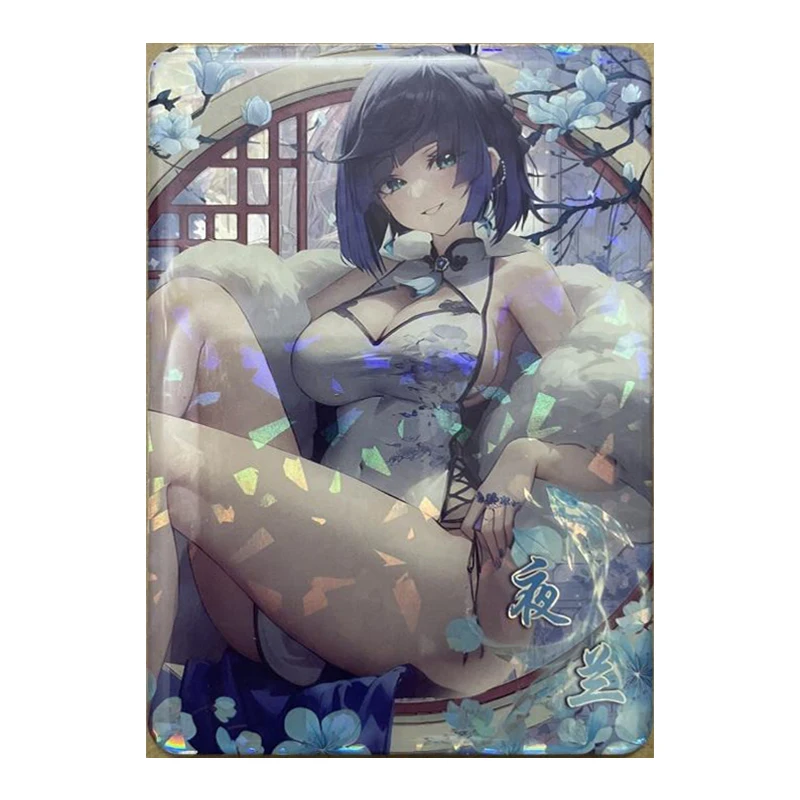 Anime Goddess Story Rare Collectible Card Kamisato Ayaka Keqing Yae Miko Himeko Ganyu Yelan Yoimiya Toy for boy Birthday Present