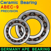 2/4 Uds ABEC-9 Alemania cerámica híbrida 6902 2RS rodamiento 15x28x7mm 6902RS nitruro de silicio para bicicleta rodamientos cerámicos