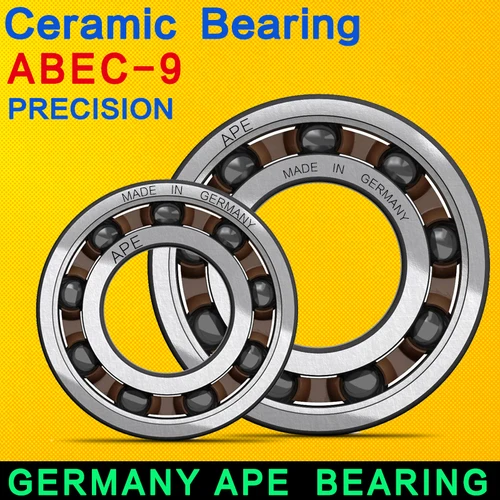 2/4 Uds ABEC-9 Alemania cerámica híbrida 6902 2RS rodamiento 15x28x7mm 6902RS nitruro de silicio para bicicleta rodamientos cerámicos