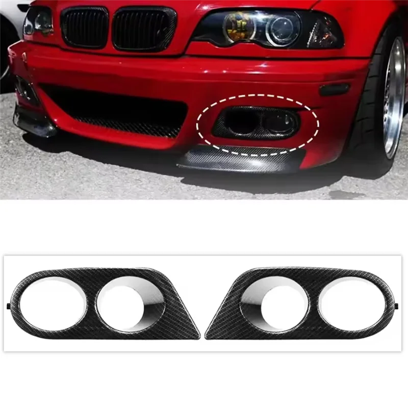 

WF-2PCS Автомобильный передний бампер, решетка противотуманной фары, накладка на решетку, сотовая сетка для BMW E46 M3 2001 2002 2003 2004 2005 2006