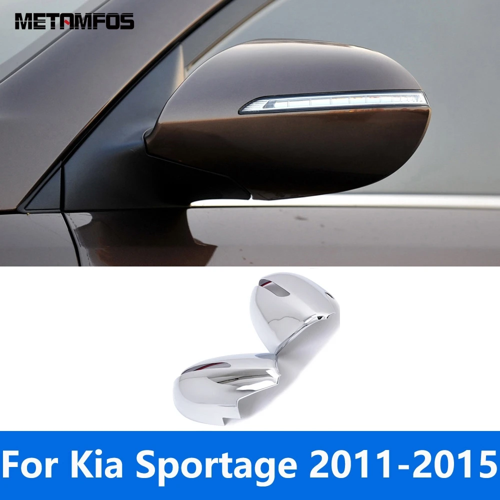 

For Kia Sportage 2011 2012 2013 2014 2015 Chrome Rearview Side View Mirror Cover Trim Protection Cap Accessories Car Styling