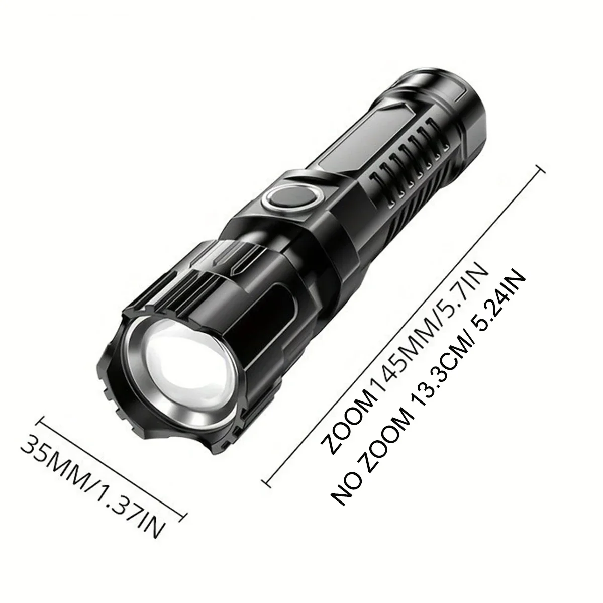 High Power LED Flashlights Built-in battery USB Rechargeable Strong Hand Light Multifunctional Torch Lamp For Emergency Camping