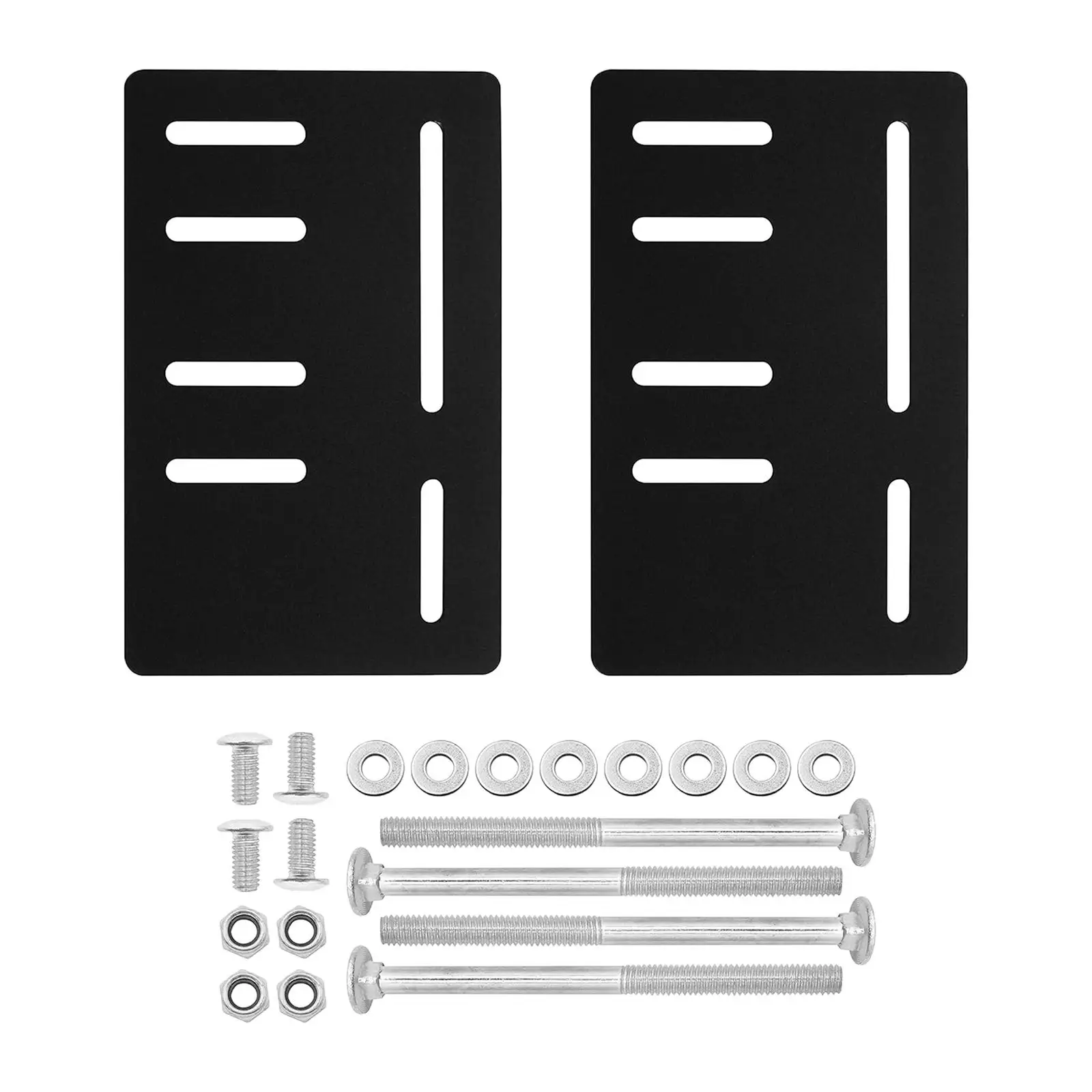 2Pcs Bed Frame Brackets Adapter Easy Installation Headboard Attachment Bracket for Double Bed King Bed Headboard Metal Bed Frame