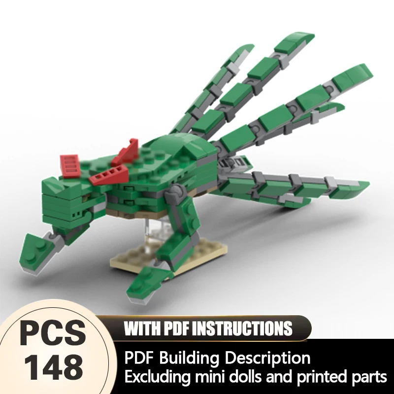 

Creators Animal Series Model MOC Building Bricks Green Lobster Modular Technology Gifts Holiday Assemble Children Toys Suit