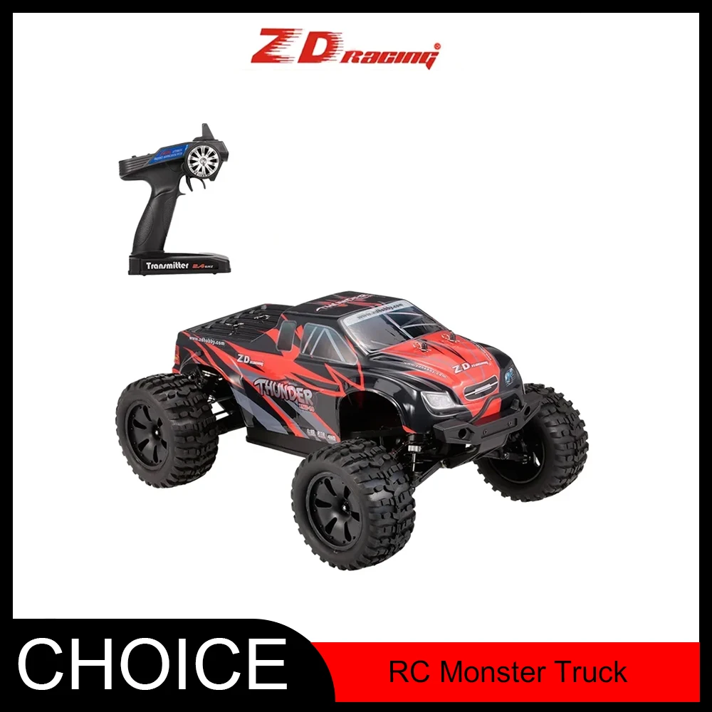 

ZD Racing 9106-S 1/10 Brushless Bigfoot 2.4G 4WD 70km/h RTR RC Monster Truck – Remote Control