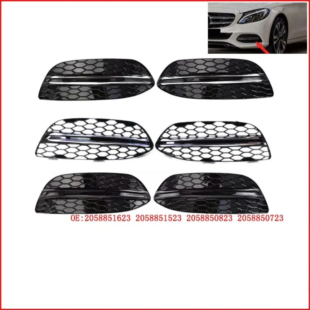 Fog Light Cover Replacement Parts Front Bumper Fog Lamp Frame Accessories For Mercedes Benz C-Class W205 2014-2019