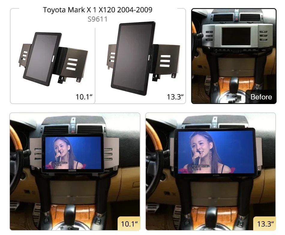 TS10 Android10.0 Ownice Car Radio Auto for Toyota REIZ 2005-2009 13.3'' 7862 512 No DVD support USB Quick Charge Nano 1920*1080