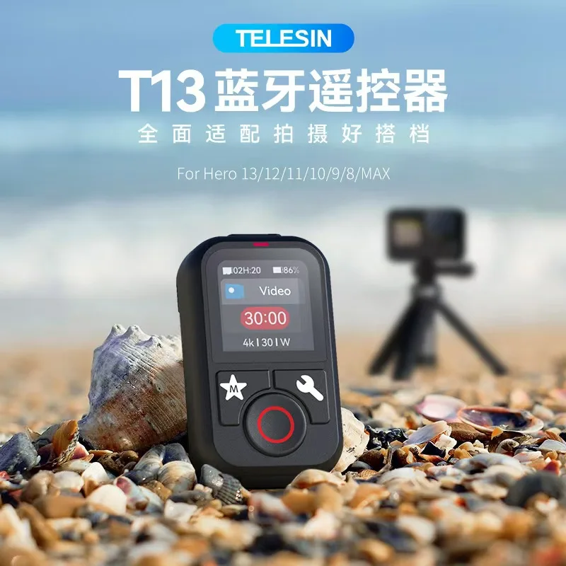 

Waterproof Bluetooth Remote Control For GoPro Hero 13 12 11 10 9 Max With Wrist Strap For Action Camera Accessories