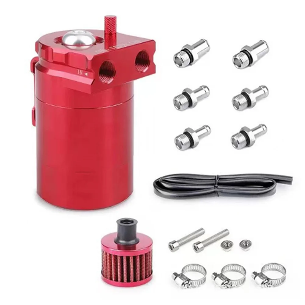 

Automotive Aftermarket Parts Oil Breather Canister with Air Filter Vent Flat-Top Design Used Oil Recovery Canister Car Part