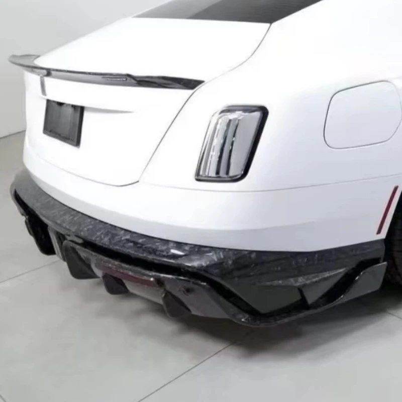 

Rear Bumper Lip Car Modification for Rolls Royce Shining Upgraded M-style Dry Carbon Fiber Rear Diffuser Body Kit
