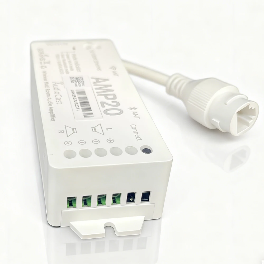 iEAST AMP 20 مضخم صوت متعدد الغرف مثبت على الحائط 20 وات × 2 لنظام الصوت المنزلي