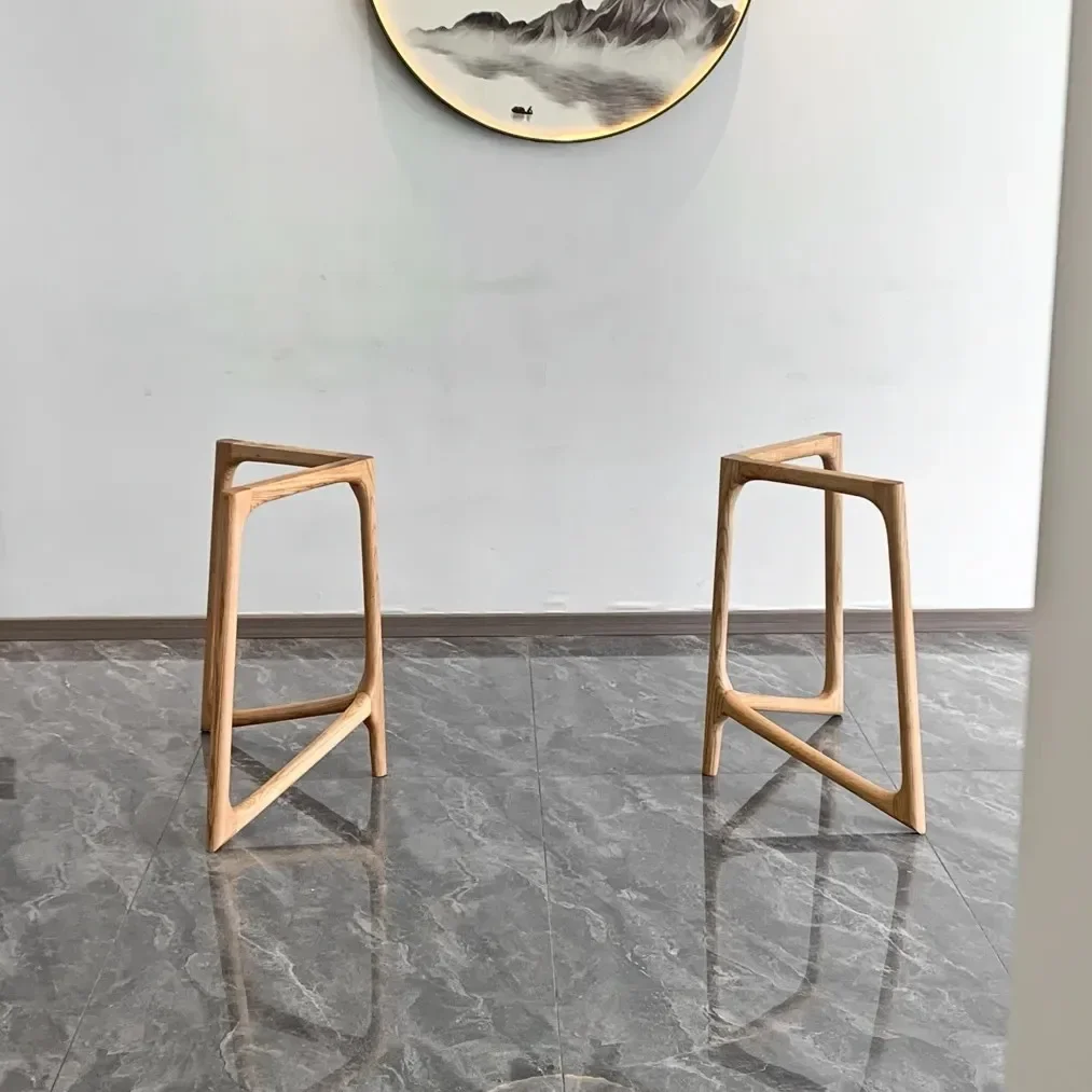 Butterfly Shape Creative Table Legs Solid Wood Desk Support Base Natural Wooden Furniture Feet Workbench Accessories Stand