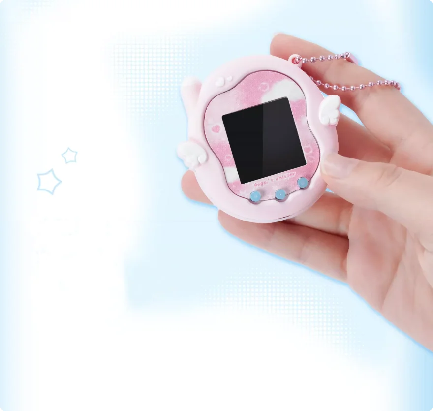 Silikonowa naklejka ochronna na panel z motywem anioła, miękka skórka, smycz ‌   Łańcuszek do Tamagotchi Uni, etui ochronne, akcesoria — zdjęcie produktu 4