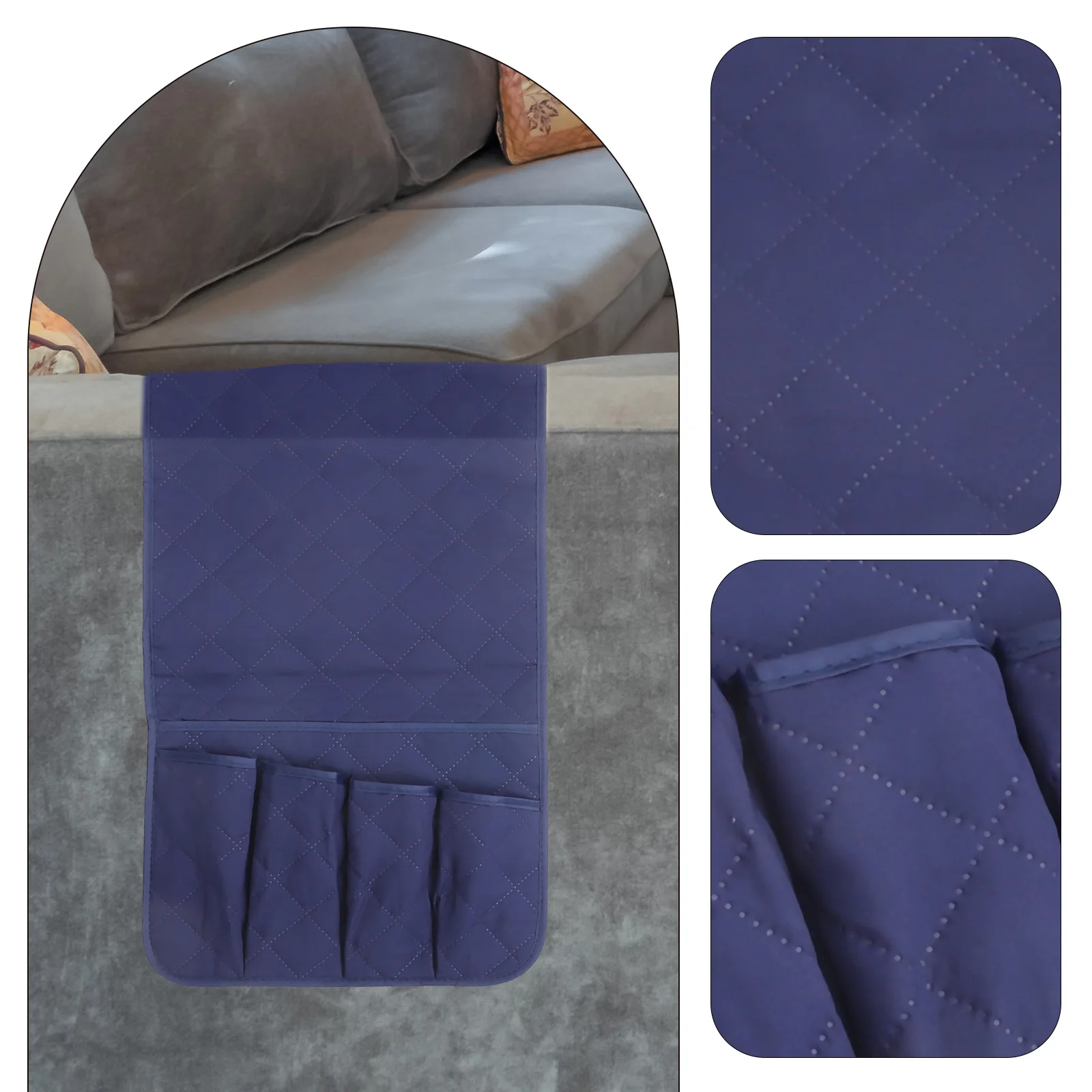 

Sofa Armrest Organizer Storage Pouch for Remote Controls Magazines and Sundries Couch Hanging Bag Couch Organizer