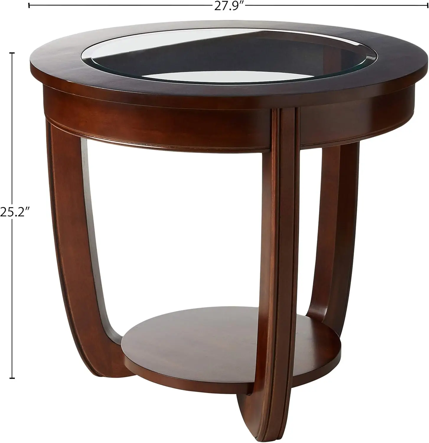 Byrnee End Table, Dark Cherry