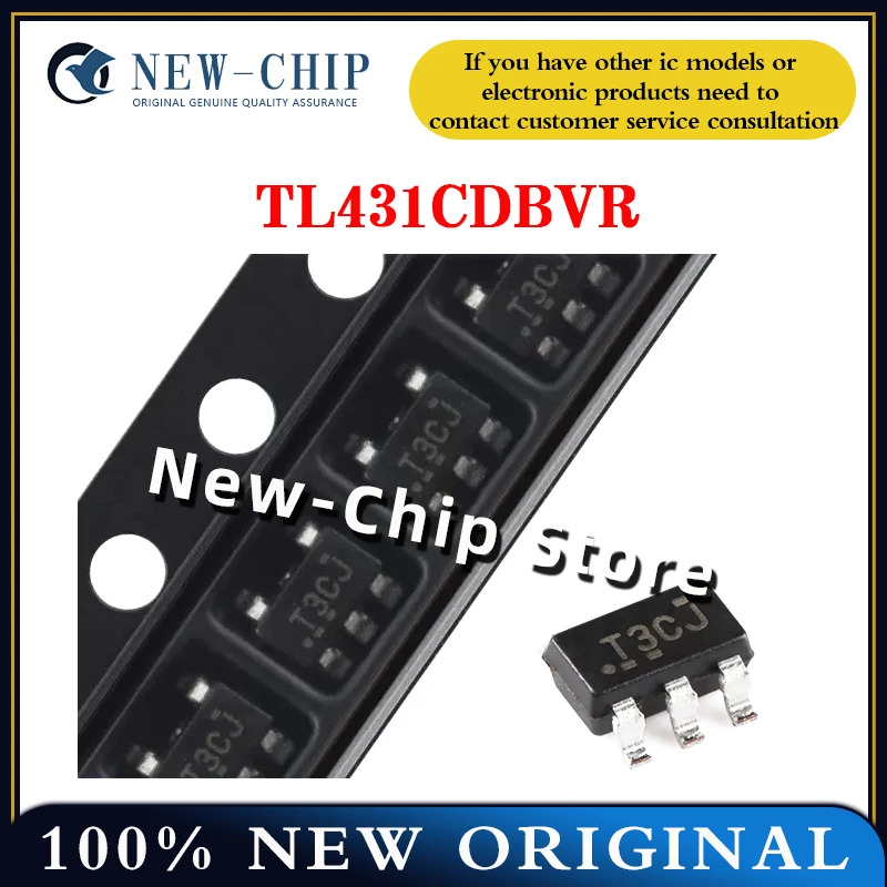 10PCS-500PCS/LOT  TL431CDBVR  SOT-23-5  T3C*   New Original  TL431C