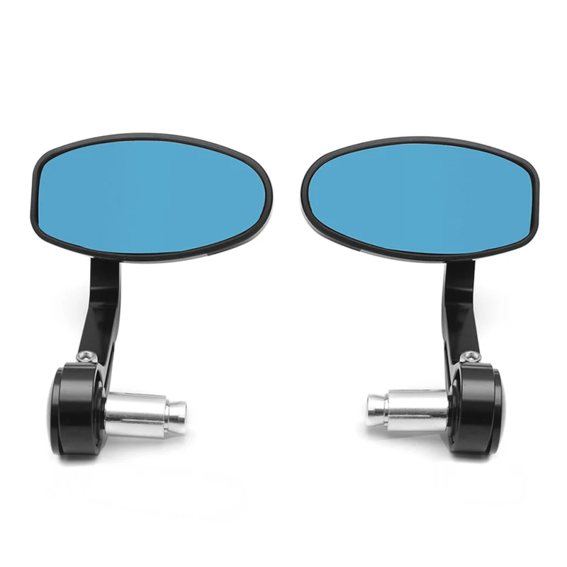 2Pcs CNC Motorcycle Bar End Black Rearview Side Mirrors for Triumph Speed Triple