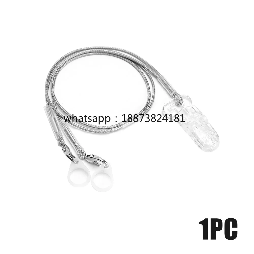 Hearing Aid Anti-Lost Lanyard Safety Behind The Ear Aids Accessory Clip Rope Protector Holder with Silicone Children fast