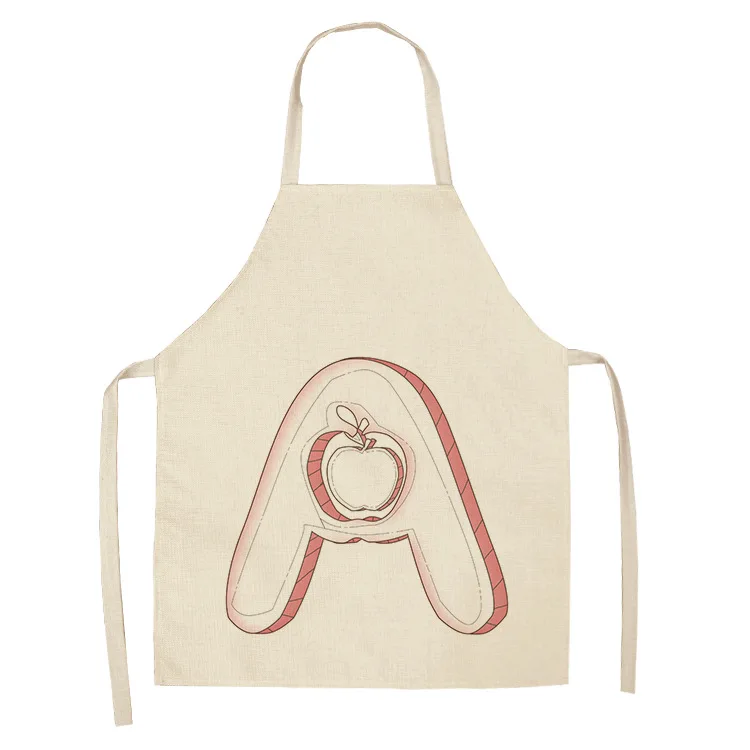 Creative letter pattern aprons for women Men kitchen apron customizable apron alpaca House cleaning For home and kitchen Apron