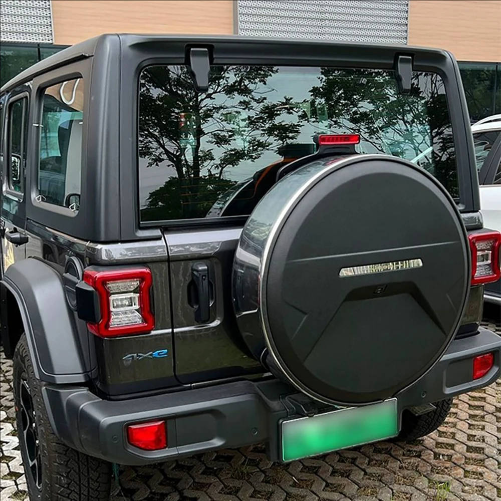 Frosted Style Tailgate Spare Tire Protective Cover For Jeep Wrangler JL 2008-2022 Stainless Steel Spare Tire Cover modification