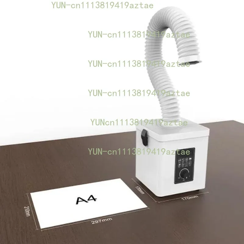 Mini Desktop Solder Fume Purifier, Dust & Odor Removal Extractor with Iron Tip Filter