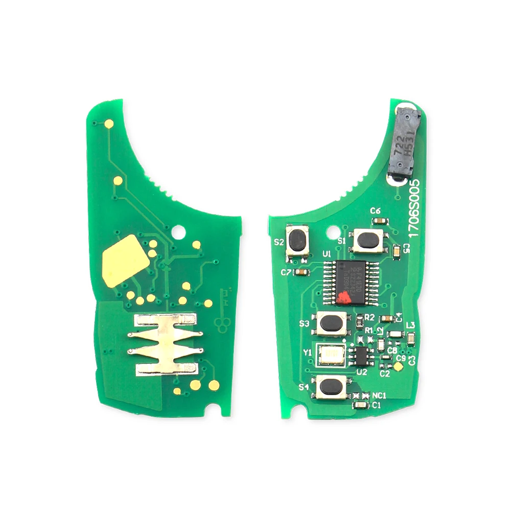 KEYYOU 315MHz/433MHz For Chevrolet Cruze Malibu Aveo Spark Sail 2/3/4/5 Button Car Remote Key Electronic Circuit Board ID46 Chip