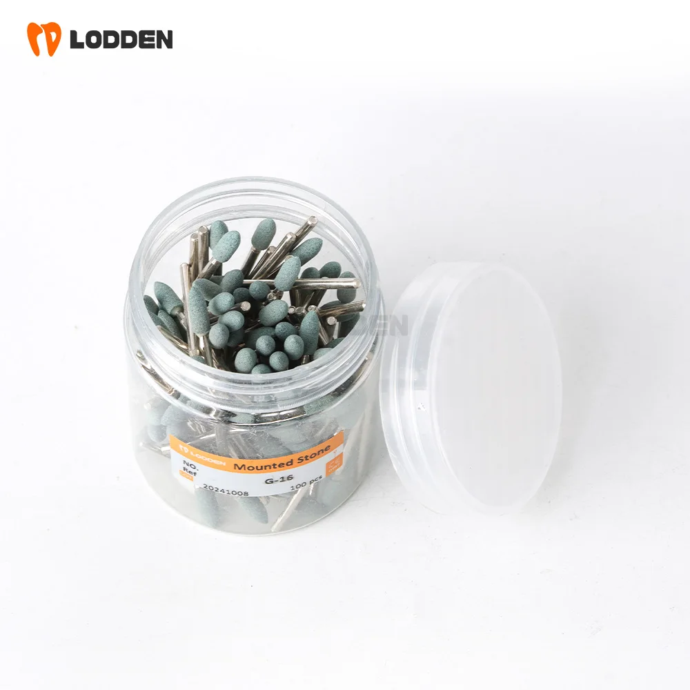 50 pcs Dental Polishing Green Stone Medium  Contour Ceramic G-16 Low speed burs for dentists Teeth Care & polishing tools
