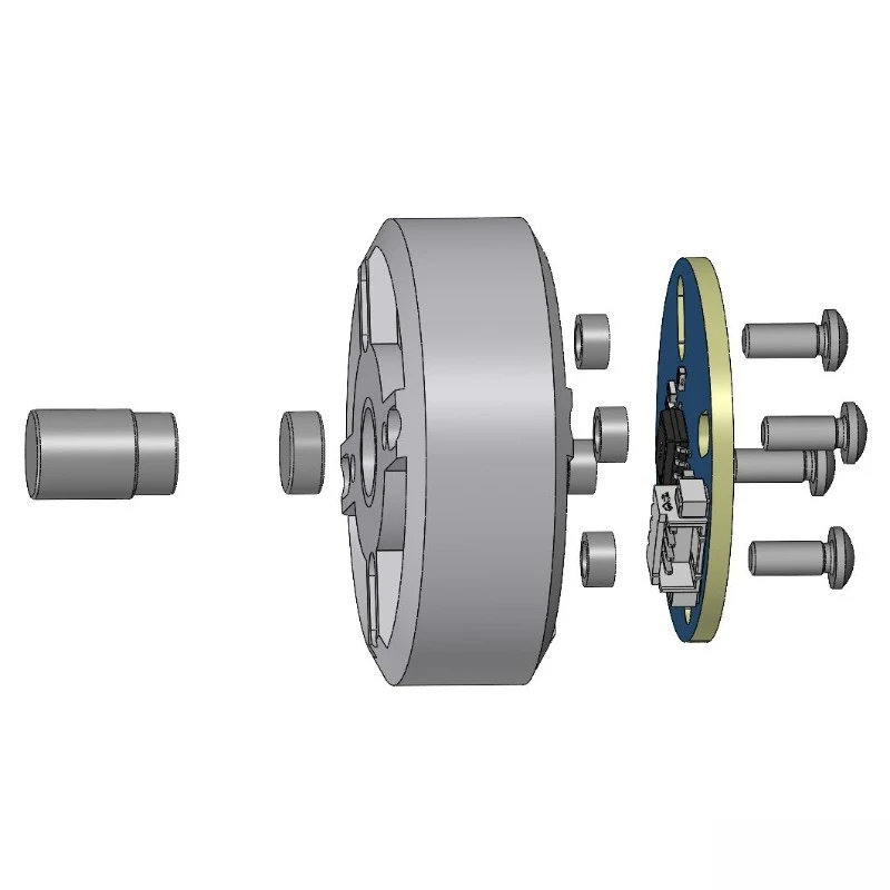 

Thin Three-phase DC Brushless Hollow Shaft Motor 2803 FOC Pan-tilt Motor with AS5600 Encoder-