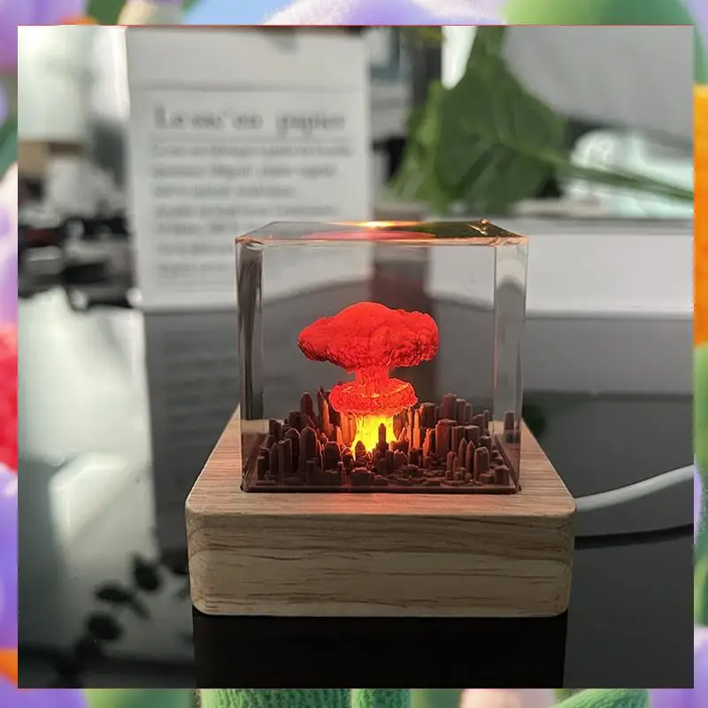 

1 шт. грибное облако, ядерная взрывная лампа, атомная бомба, модель, атмосферная лампа, украшение, креативные подарки для детей-ABXK