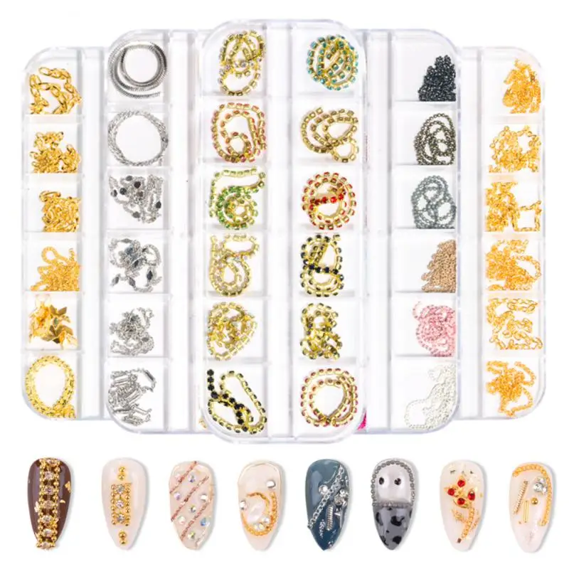 Unique Nail Design Supplies Versatile Chain Nail Decoration Trendy Creative Nail Art Jewelry Trendy Nail Art Jewelry Stylish
