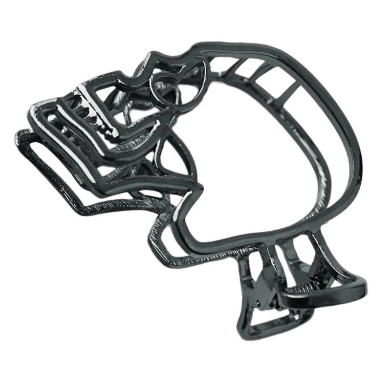 5ASD مجوفة جمجمة مخلب مقطع للبالغين 2000s هالوين مشبك مشبك مشبك تحديثات الشعر ملحق للاحتفال بالمهرجان