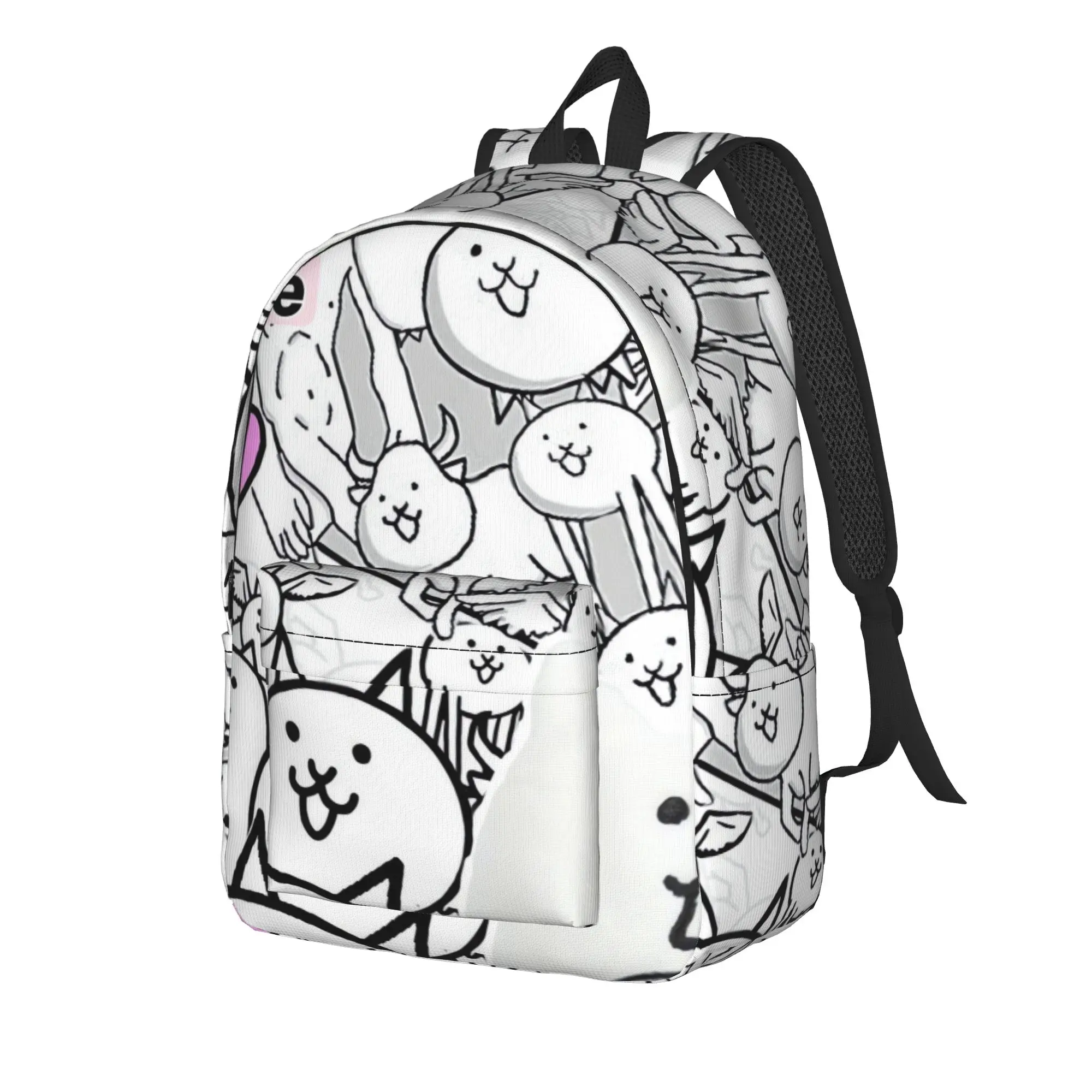 The Battle Cats Backpack Male  Lightweight Backpacks Polyester Fashion High School Bags Travel Custom Rucksack