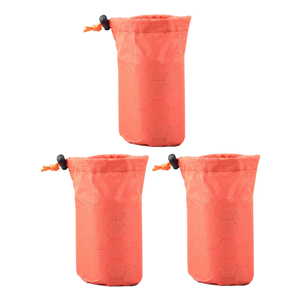 

3Pcs Outdoor Sleeping Bag Storage Sack Portable Drawstring Bag Waterproof Dustproof Hiking Camping Trekking Gear