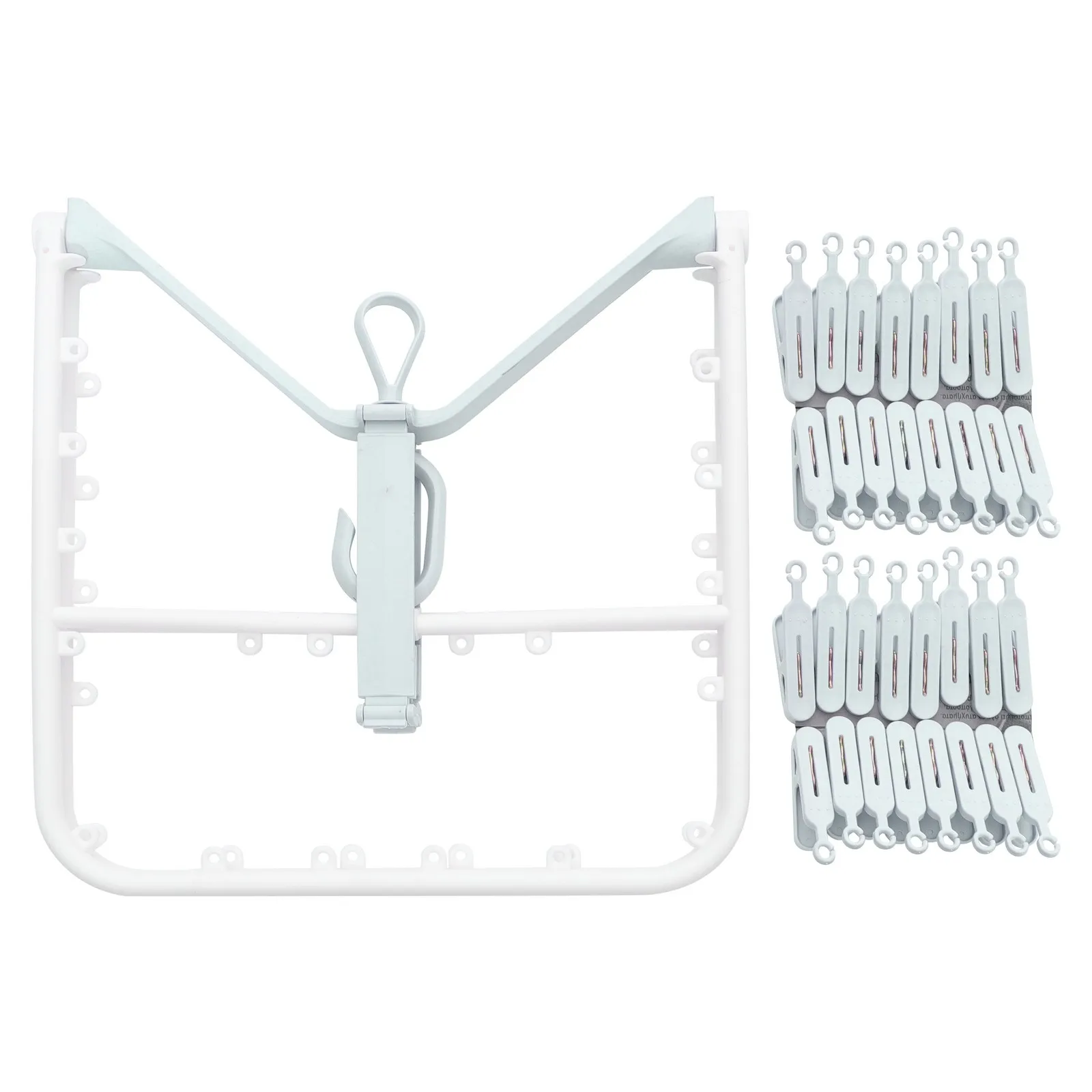 

Сушилка для одежды из полипропилена, сверхпрочная, для носков и белья, для использования в помещении и на улице, ветрозащитная, нескользящая, подвесная вешалка