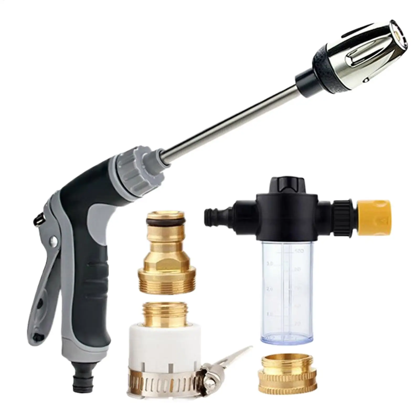 High Pressure Washer Wand Extension  Rotatable Pressure Sprayer Nozzle With 3 Modes Electric Washer Spray Wand For Garden Lawn