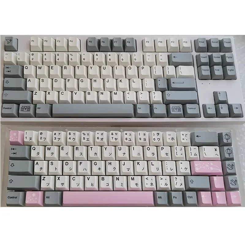 Imagem -06 - Teclas Gmk Fuji Keycaps Cereja Perfil Pbt Corante-sublimação Keycap para mx Switch Teclado Mecânico Tampa Chave Gk61 64 68 75 87 163