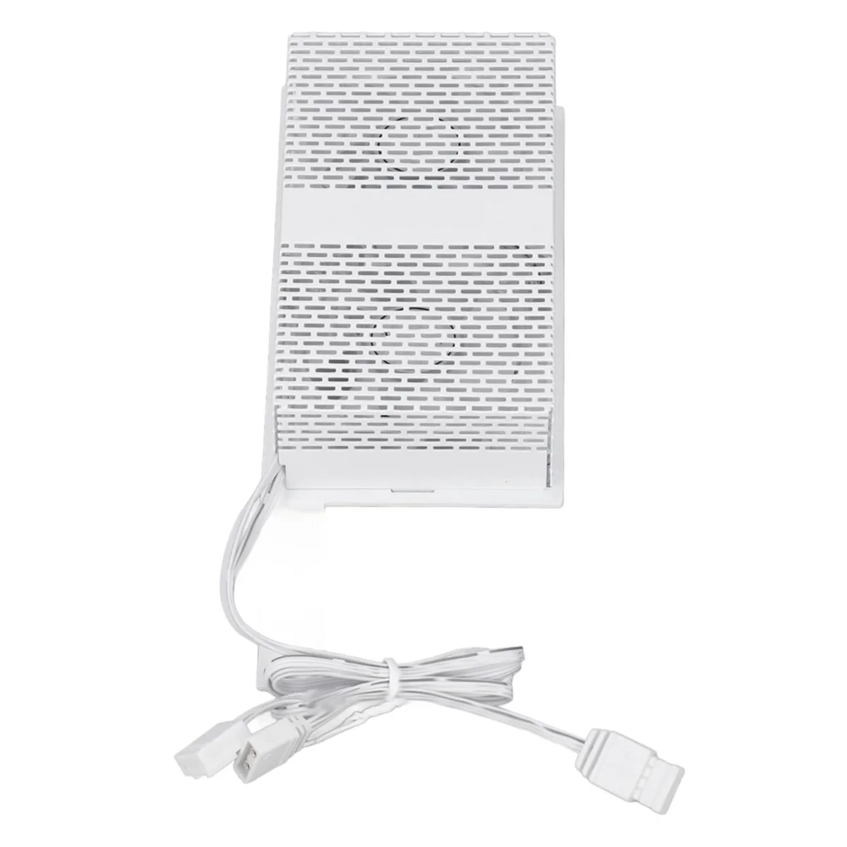 ATP-ARGB Synchronized Dual 5020 Fans RAM Cooling Radiator, High Efficiency Memory Heatsink for DDR4 DDR5 White