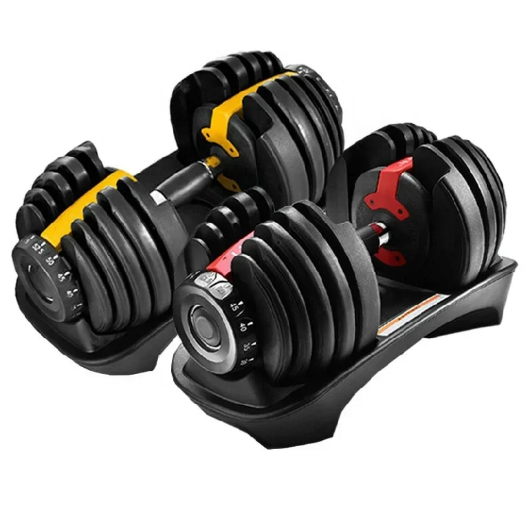 Adjustable Dumbbell 95lb 50lb Set Weight Adjustable Dumbbell Yuantou Manufacturer  Dumbbell Set  Gym Equipment