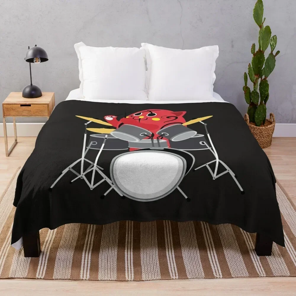 Nyango Star Mascot Drummer T Shirt-4500 Throw Blanket Flannel Nap for babies Blankets