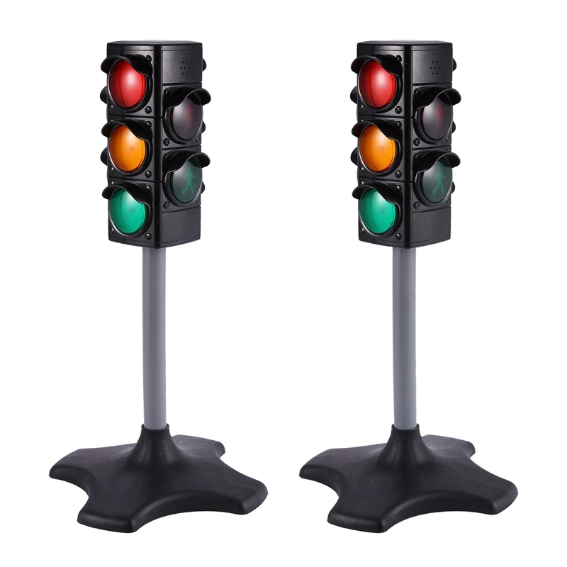 

B05B-2X Kindergarten Simulation Traffic Lights Cognitive Safety Crossing The Road Traffic Signal Lights Children Early Toys