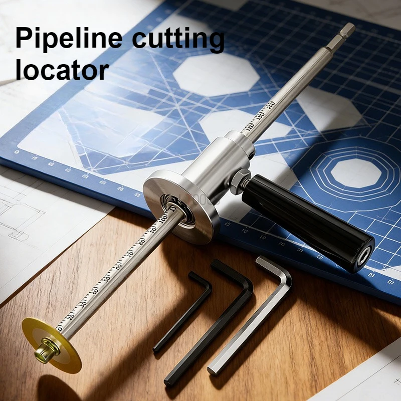 Pipeline Cutter Water and Electricity Installation Tool with Adjustable Scale Cutting Positioning Length Aluminum Alloy Material