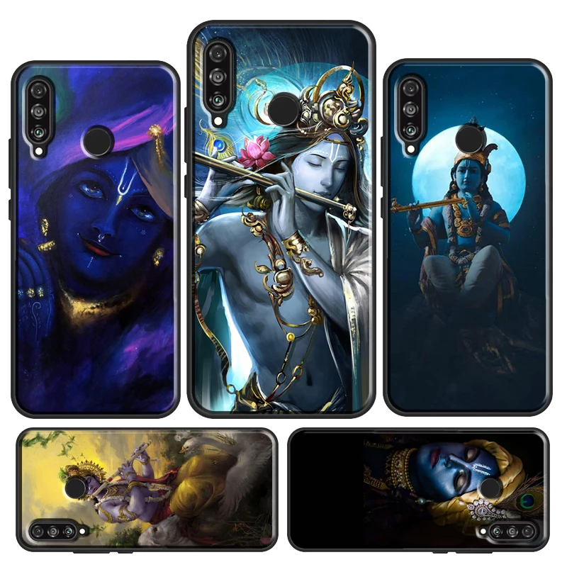 Indian God Lord Krishna For Huawei Honor 50 X9 X8 X7 Magic4 Pro P50 P20 P40 P30 Lite P Smart Z 2021 Nova 5T Case