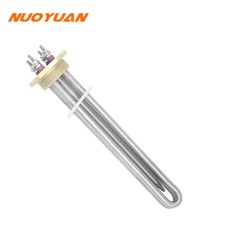 48V 1500W DC Water Heater DN32 Copper Flange Immersion Heater 1 1/4\